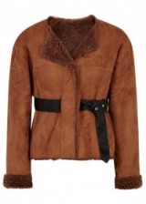 ISABEL MARANT Alison belted Toscana shearling jacket