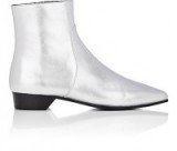 ALUMNAE Metallic Leather Ankle Boots