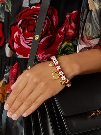 DOLCE & GABBANA Amore-embellished bracelet - flipped