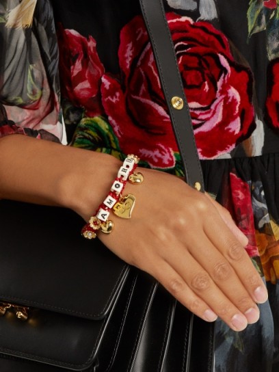 DOLCE & GABBANA Amore-embellished bracelet