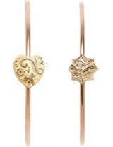 ANNINA VOGEL 9ct rose-gold heart and star hoop earrings