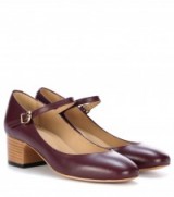 A.P.C. Victoria leather Mary Jane pumps