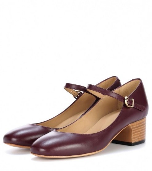 A.P.C. Victoria leather Mary Jane pumps - flipped