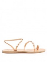 ANCIENT GREEK SANDALS Apli Eleftheria leather sandals | embellished strappy flats | flat summer shoes