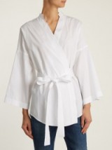 WEEKEND MAX MARA Arancio shirt ~ white kimono style shirts