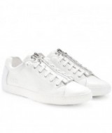 ASH Leather Nirvana Trainers | white front zip sneakers | sports luxe shoes