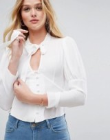 ASOS 40S Pussy Bow Blouse
