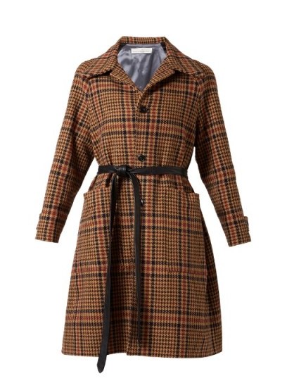 GOLDEN GOOSE DELUXE BRAND Audrey single-breasted checked coat ~ tweed autumn/winter coats - flipped