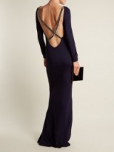 AZZARO Ava crystal-embellished jersey gown ~ chic statement gowns