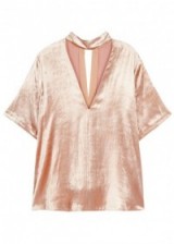 A.L.C. Blaise blush cut-out velvet top | pink tops | luxe