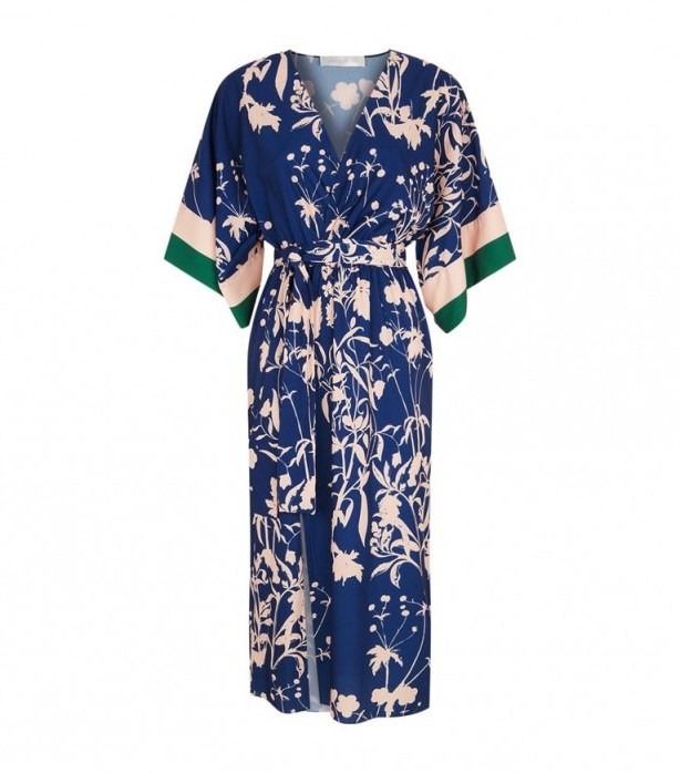 Borgo De Nor Raquel Floral Kimono Sleeve Dress - flipped