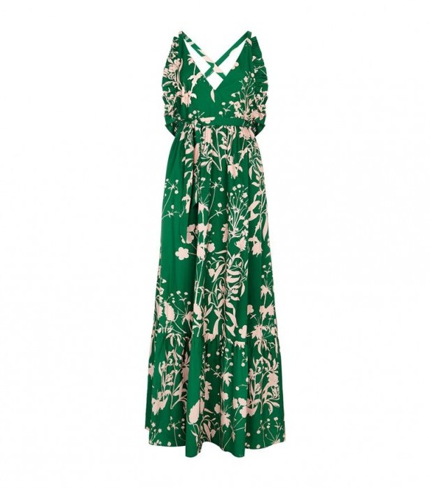 Borgo De Nor Violeta Ruffled Floral Maxi Dress – pretty prints - flipped