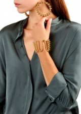 PAULA MENDOZA Brug 24kt gold-plated bracelet
