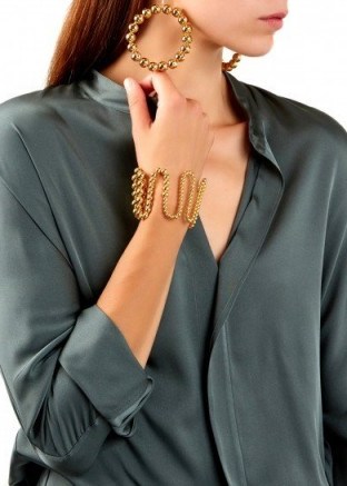 PAULA MENDOZA Brug 24kt gold-plated bracelet - flipped