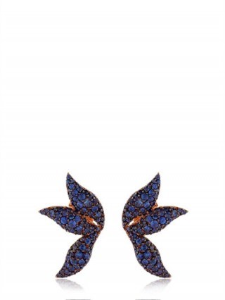 BUJA FLOW SAPPHIRE EARRINGS | blue sapphires | rose gold jewellery - flipped