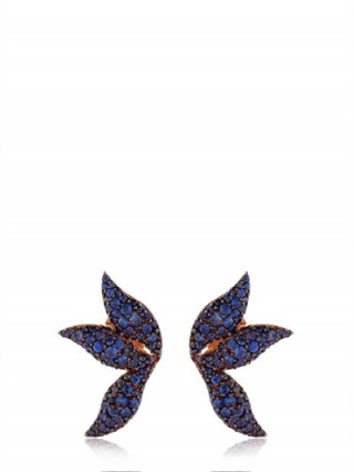 BUJA FLOW SAPPHIRE EARRINGS | blue sapphires | rose gold jewellery