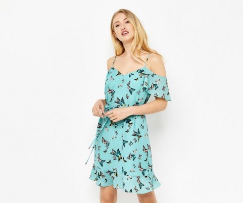Oasis BUTTERFLY COLD SHOULDER DRESS - flipped