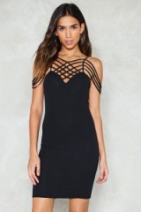 Cage Turner Bodycon Dress ~ lbd ~ black party dresses p