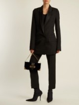 HAIDER ACKERMANN Calder double-breasted wool jacket ~ black tailored jackets ~ classic style
