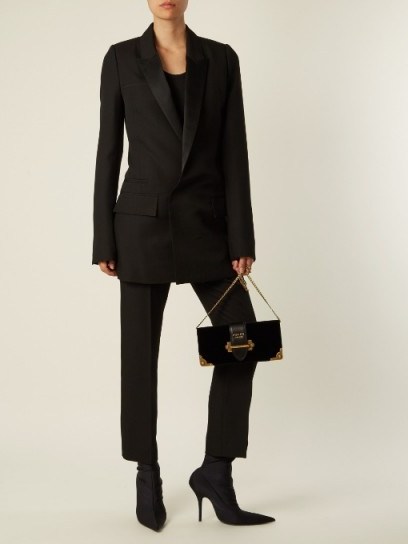 HAIDER ACKERMANN Calder double-breasted wool jacket ~ black tailored jackets ~ classic style - flipped