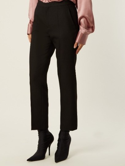 HAIDER ACKERMANN Calder slim-leg wool trousers ~ black pants ~ classic style - flipped