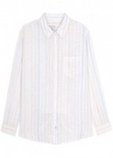 RAILS Charli striped linen blend shirt | casual stripe shirts