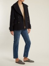 ACNE STUDIOS Cheye T Melton double-breasted wool coat ~ stylish winter coats/jackets