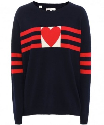 CHINTI & PARKER Cashmere Love Heart Jumper | jumpers | knitwear - flipped