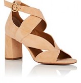 CHLOÉ Graphic Leaves Suede Sandals