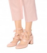 CHLOÉ Mike leather Mary Jane pumps ~ pale pink Mary Janes