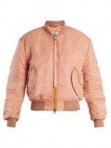 ACNE STUDIOS Clea padded bomber jacket ~ casual pink jackets