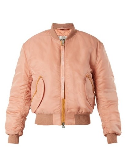 ACNE STUDIOS Clea padded bomber jacket ~ casual pink jackets - flipped