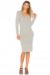 C/MEO EVOLUTION KNIT DRESS | grey knitted sweater dresses | chic knitwear