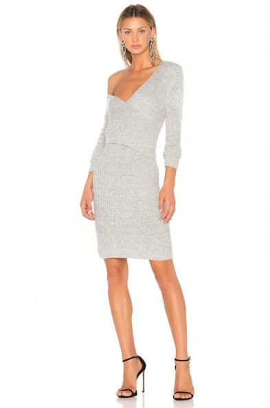 C/MEO EVOLUTION KNIT DRESS | grey knitted dresses | knitwear - flipped