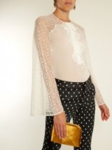 GIAMBATTISTA VALLI Contrast-sleeve silk-georgette blouse