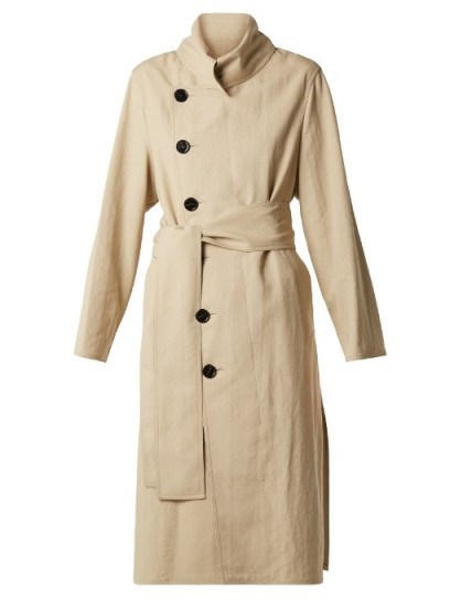 ACNE STUDIOS Creda lightweight trench coat / lightweight winter coats - flipped