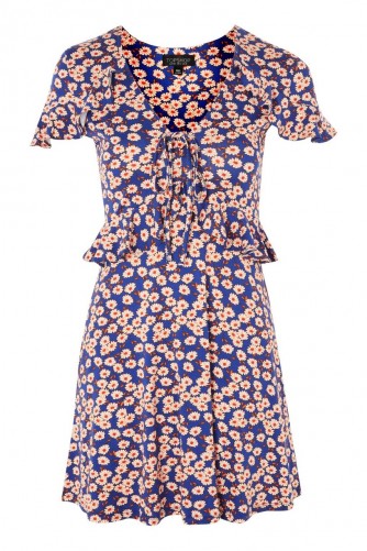 TOPSHOP Daisy Print Frill Tea Dress | floral summer dresses