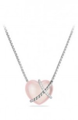 DAVID YURMAN Le Petite Coeur Sculpted Heart Chain Necklace with Diamonds