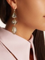 JACQUIE AICHE Diamond, florite & yellow-gold earrings ~ statement jewellery