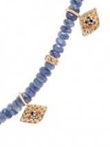 JACQUIE AICHE Diamond, sapphire & yellow-gold necklace