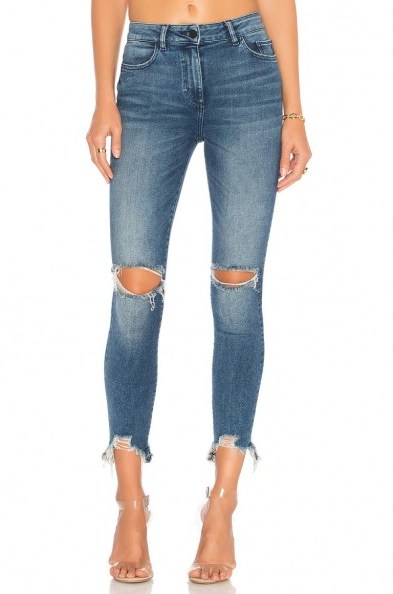 DL1961 FARROW ANKLE INSTASLIM HIGH RISE | distressed skinny jeans - flipped