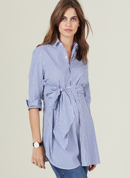 Isabella Oliver DORA MATERNITY SHIRT ~ pregnancy style ~ front tie shirts - flipped