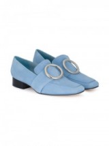DORATEYMUR Harput ring detail loafers – stylish powder-blue shoes