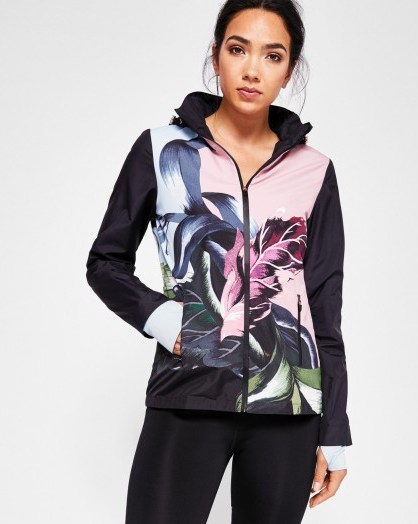 Ted Baker ADEED Eden shower-proof jacket ~ floral print sports jackets - flipped
