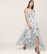 Reiss ELLE PRINTED MAXI DRESS ~ long print floral dresses