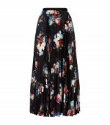 Erdem Nesrine Pleated Floral Midi Skirt