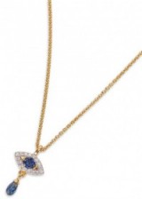 MISSOMA Evil Eye 18kt gold vermeil necklace | crystal pendants