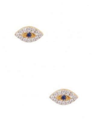 MISSOMA Evil Eye 18kt gold vermeil stud earrings - flipped