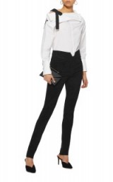 Isabel Marant Eydie Suede Pants ~ skinny black suede trousers