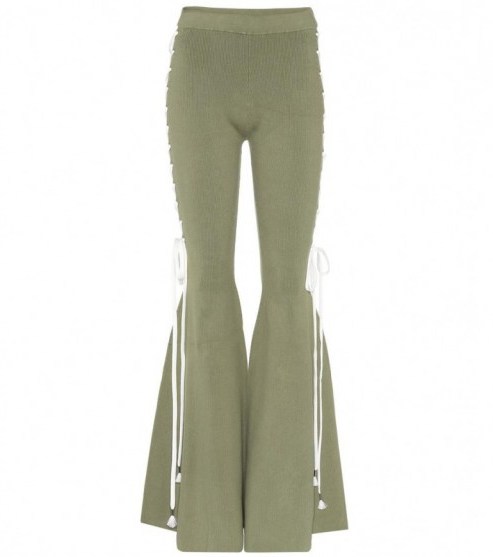 FENTY BY RIHANNA Cotton-blend flared trousers - flipped